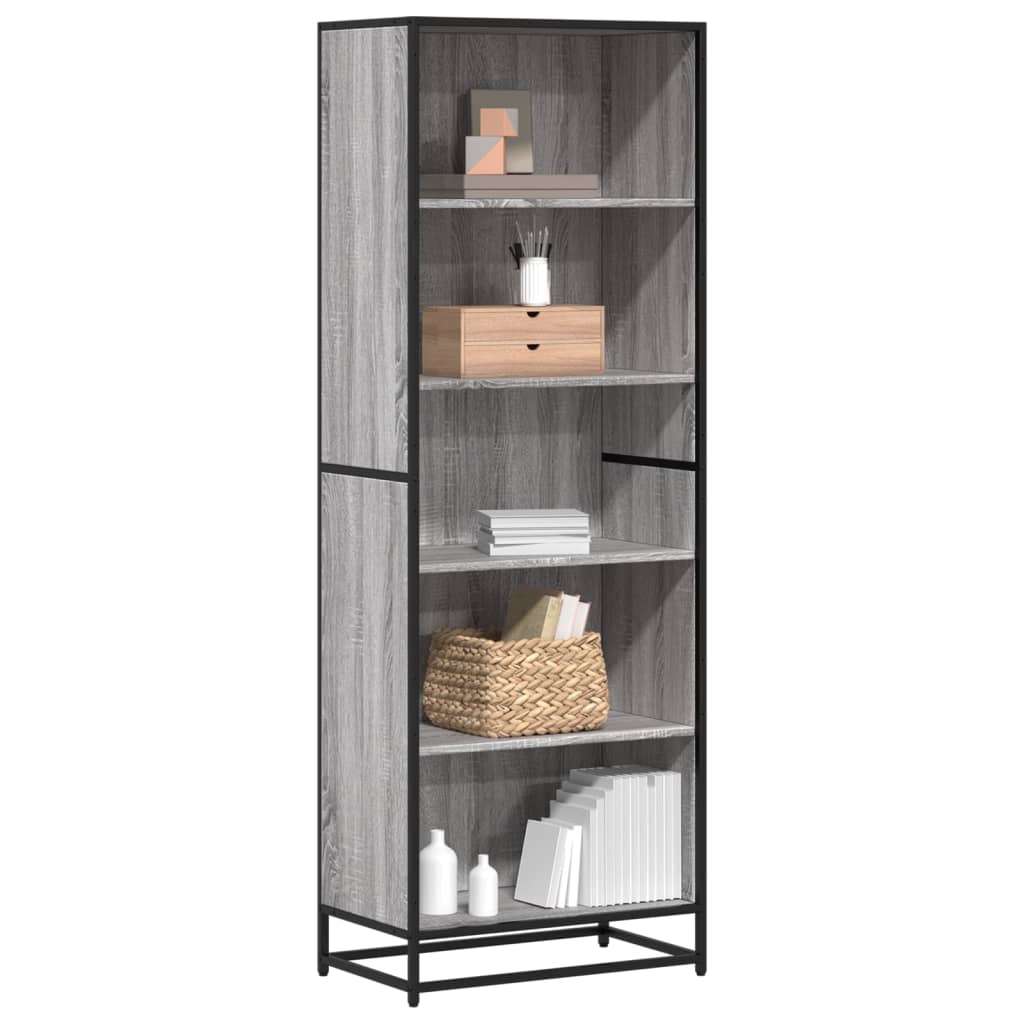 Bücherregal Grau Sonoma 60x35x170,5 cm Holzwerkstoff