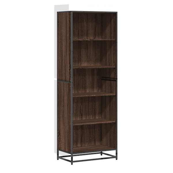 vidaXL raamaturiiul, pruun tamm, 60x35x170,5 cm, tehispuit