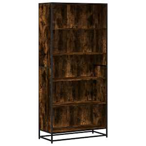 vidaXL raamaturiiul, suitsutatud tamm, 80,5x35x170,5 cm, tehispuit