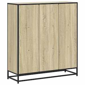 Knihovna dub sonoma 97,5 x 33 x 107,5 cm kompozitní dřevo a kov - obrázek 6