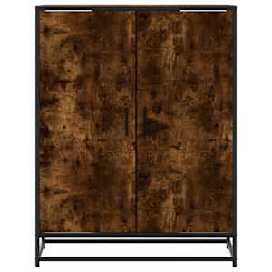 Botník kouřový dub 75 x 38 x 97,5 cm kompozitní dřevo a kov - obrázek 4