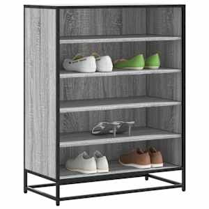Botník šedý sonoma 75 x 38 x 97,5 cm kompozitní dřevo a kov - obrázek 1