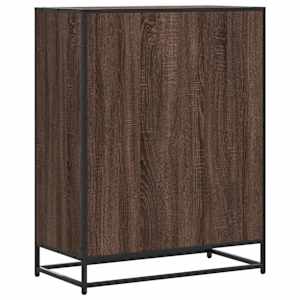 Botník hnědý dub 75 x 38 x 97,5 cm kompozitní dřevo a kov - obrázek 6