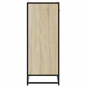 Botník dub sonoma 75 x 38 x 97,5 cm kompozitní dřevo a kov - obrázek 5