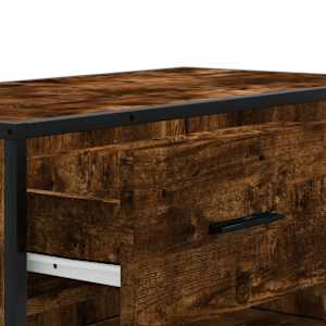 Botník kouřový dub 75 x 38 x 97,5 cm kompozitní dřevo a kov - obrázek 8