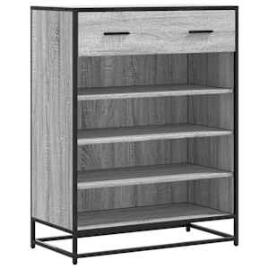 Botník šedý sonoma 75 x 38 x 97,5 cm kompozitní dřevo a kov - obrázek 2