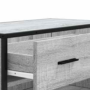 Botník šedý sonoma 75 x 38 x 97,5 cm kompozitní dřevo a kov - obrázek 8