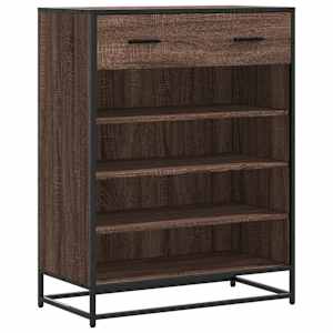vidaXL jalatsikapp, pruun tamm, 75x38x97,5 cm, tehispuit
