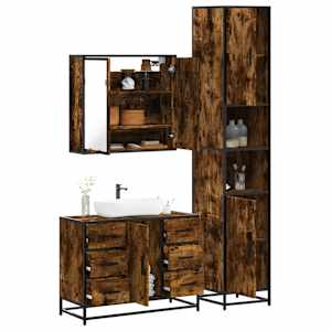 Kopalniška garnitura 3-delna dimljeni hrast inženirski les