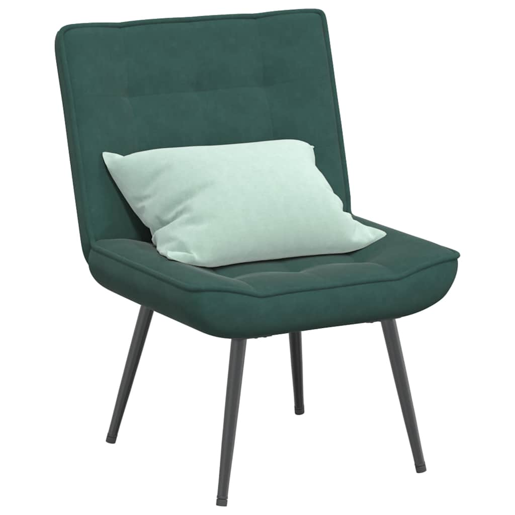 vidaXL Scaun de relaxare Verde închis 64x74x84 cm catifea