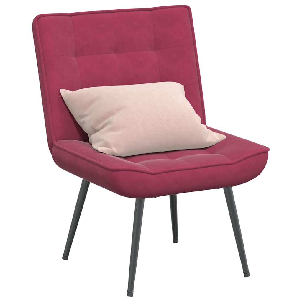 vidaXL Relaxsessel Weinrot 64x74x84 cm Samt