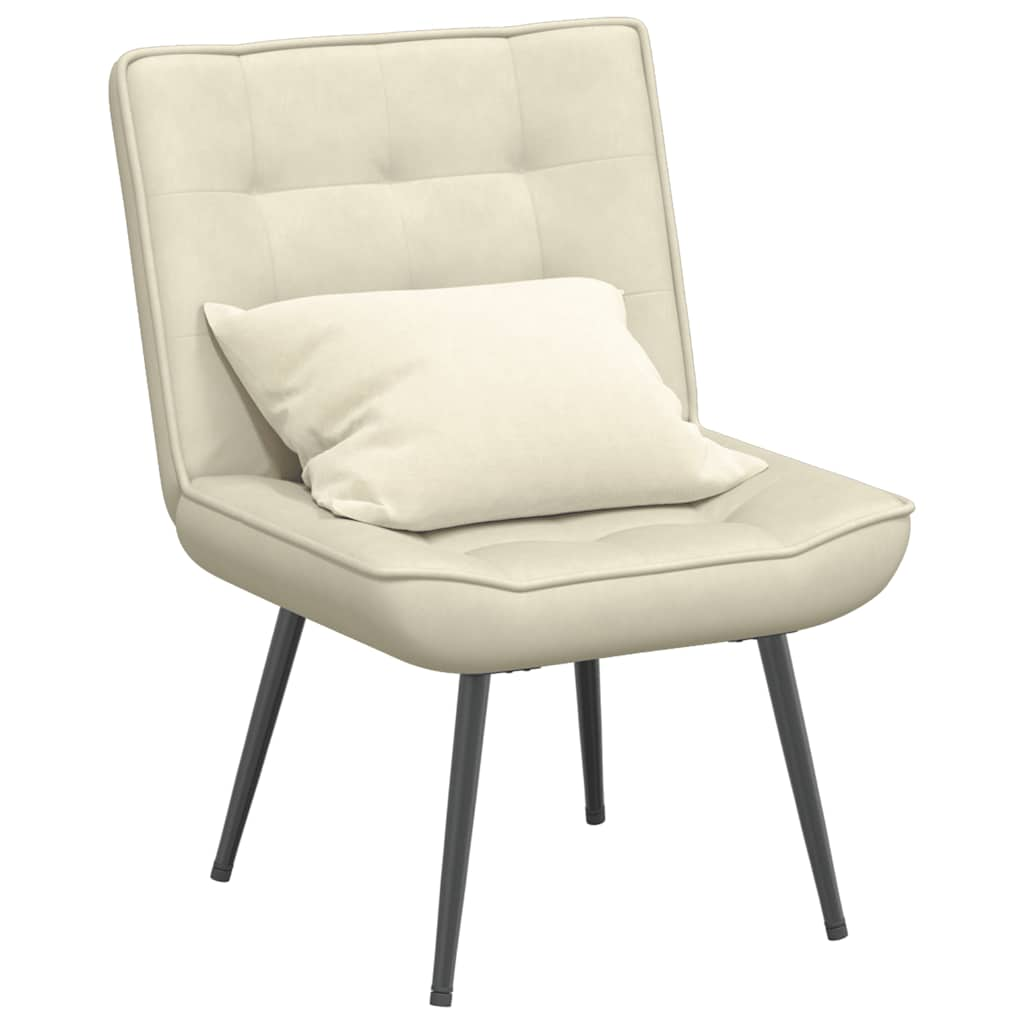 vidaXL Relaxsessel Creme 64x74x84 cm Samt