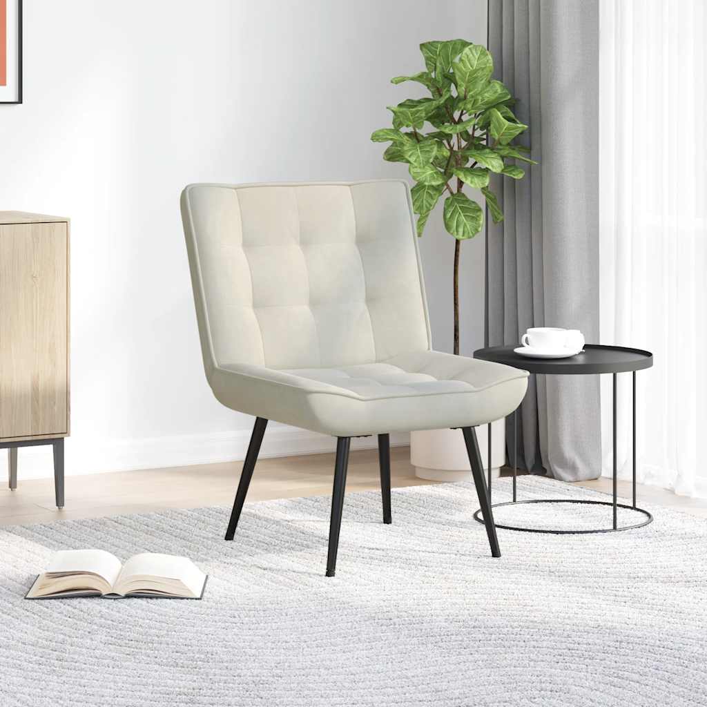 vidaXL Relaxsessel Creme 64x74x84 cm Samt