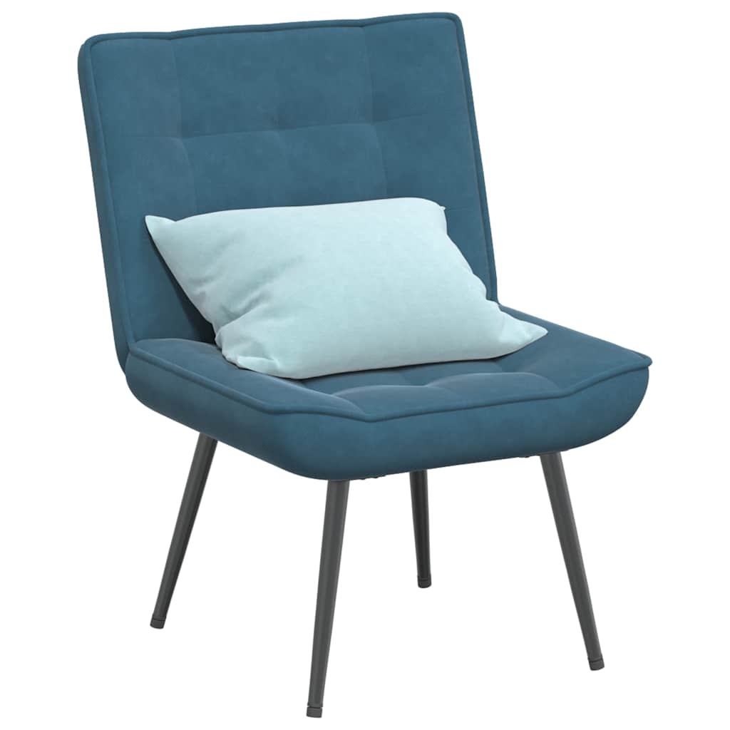 vidaXL Relaxsessel Blau 64x74x84 cm Samt