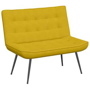 vidaXL pink, kollane, 110x74x84 cm, samet