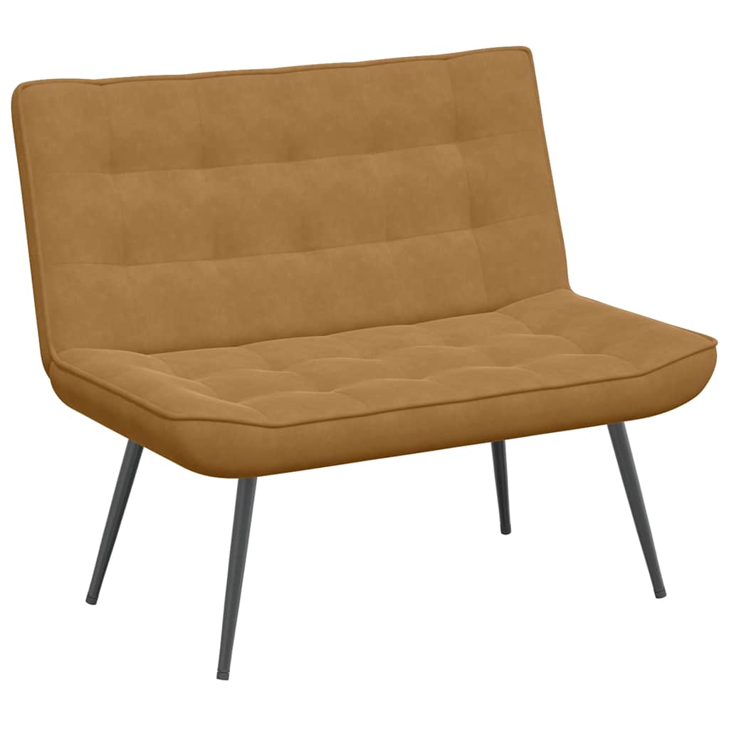 Thumbnail - vidaXL Sitzbank Braun 110x74x84 cm Samt
