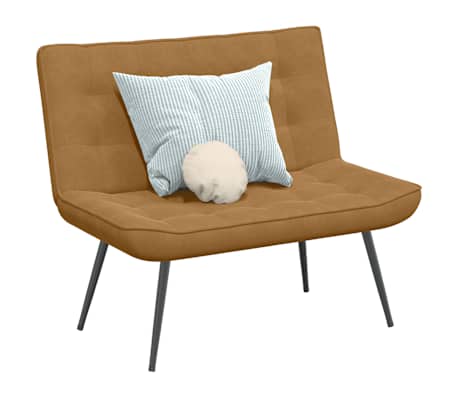 vidaXL Sitzbank Braun 110x74x84 cm Samt