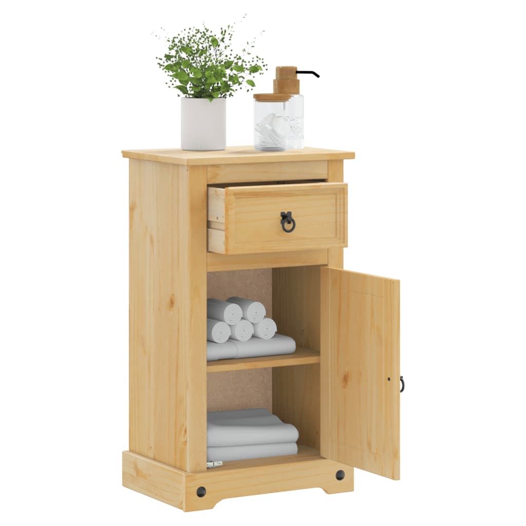 vidaXL Badkamerkast Corona 45x33x80 cm massief grenenhout afbeelding