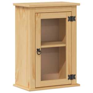 Koupelnová nástěnná skříňka Corona 45x27x64,5 cm masiv borovice - obrázek 2