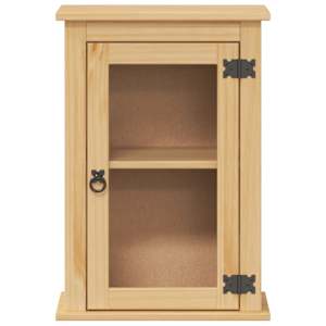 Koupelnová nástěnná skříňka Corona 45x27x64,5 cm masiv borovice - obrázek 5