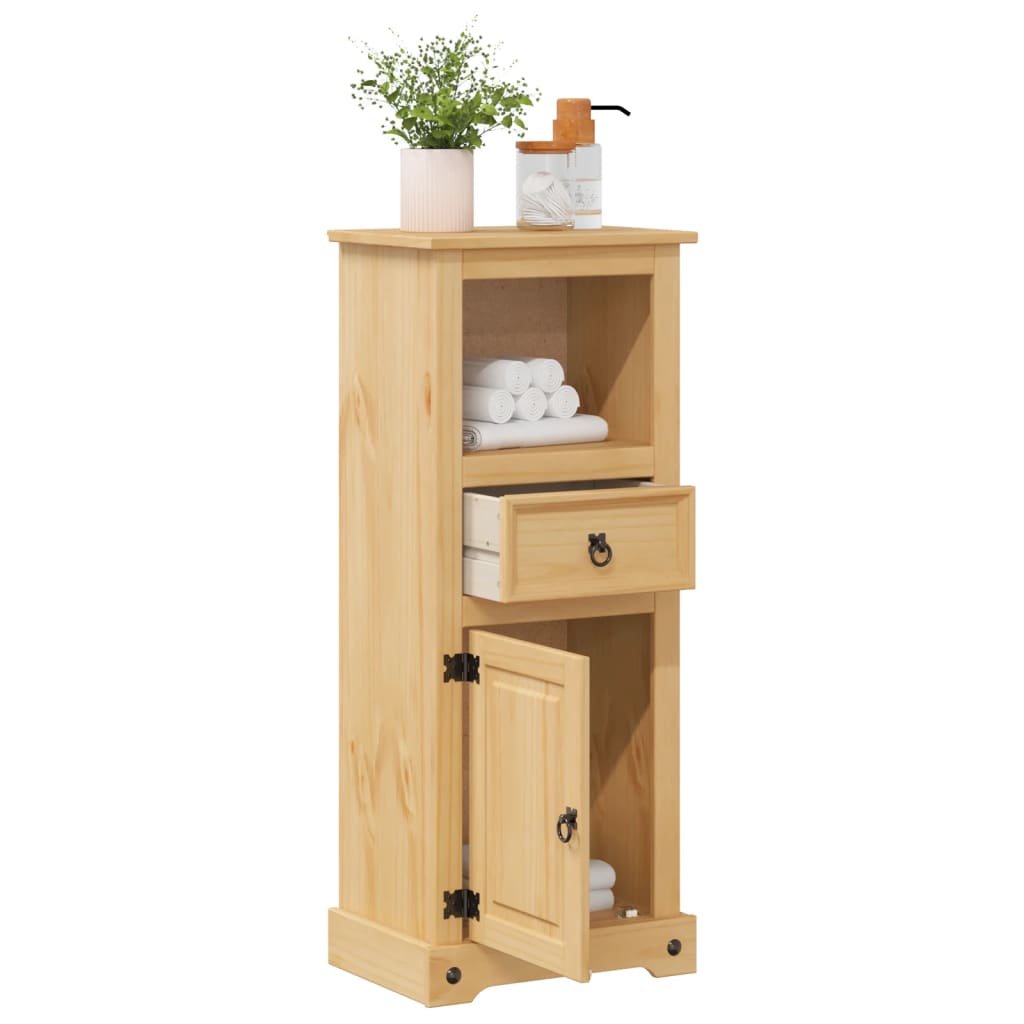 Thumbnail - vidaXL Badschrank Corona 45x33x110 cm Massivholz Kiefer
