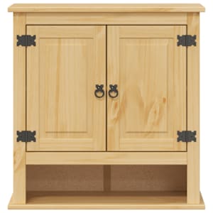 Koupelnová nástěnná skříňka Corona 70x33x71,5 cm masiv borovice - obrázek 5