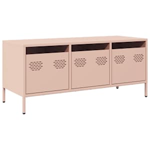 TV skříňka růžová 101,5x39x43,5 cm ocel válcovaná za studena - obrázek 2