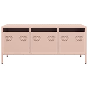 TV skříňka růžová 101,5x39x43,5 cm ocel válcovaná za studena - obrázek 4
