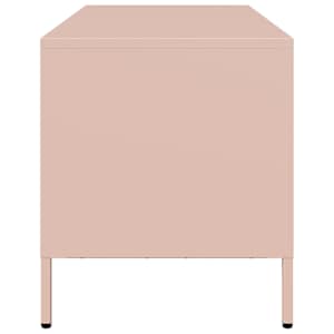 TV skříňka růžová 101,5x39x43,5 cm ocel válcovaná za studena - obrázek 6