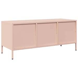TV skříňka růžová 101,5x39x43,5 cm ocel válcovaná za studena - obrázek 7