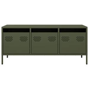 TV skříňka olivově zelená 101,5 x 39 x 43,5 cm ocel - obrázek 4