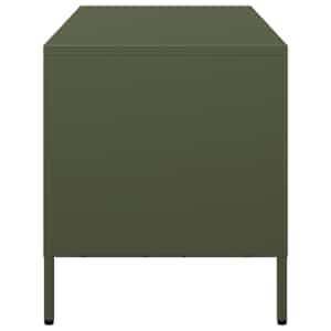 TV skříňka olivově zelená 101,5 x 39 x 43,5 cm ocel - obrázek 6