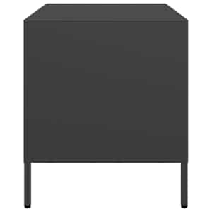 TV skříňka černá 68 x 39 x 43,5 cm ocel válcovaná za studena - obrázek 6