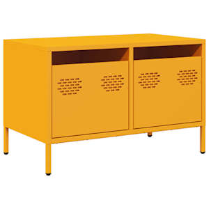 TV skříňka hořčicově žlutá 68 x 39 x 43,5 cm ocel - obrázek 2