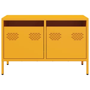 TV skříňka hořčicově žlutá 68 x 39 x 43,5 cm ocel - obrázek 4