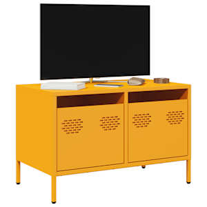 TV skříňka hořčicově žlutá 68 x 39 x 43,5 cm ocel - obrázek 1