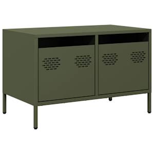 TV skříňka olivově zelená 68 x 39 x 43,5 cm ocel - obrázek 2