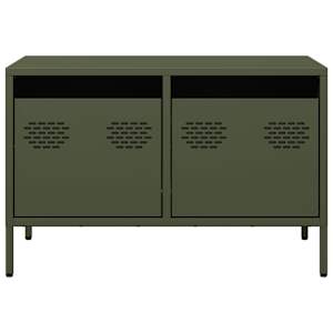 TV skříňka olivově zelená 68 x 39 x 43,5 cm ocel - obrázek 4