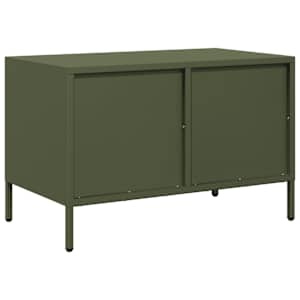 TV skříňka olivově zelená 68 x 39 x 43,5 cm ocel - obrázek 7