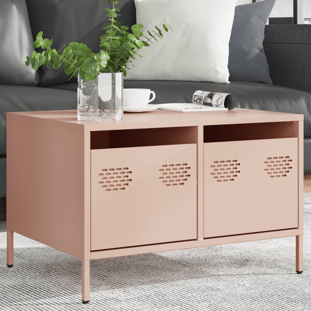 Thumbnail - vidaXL TV-Schrank Rosa 68x50x43,5 cm Kaltgewalzter Stahl