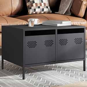TV skříňka antracitová 68x50x43,5 cm ocel válcovaná za studena - obrázek 3