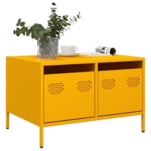 TV omarica gorčično rumena 68x50x43,5 cm hladno valjano jeklo