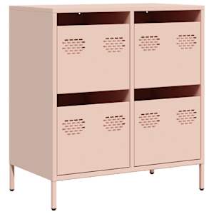 vidaXL puhvetkapp roosa 68x39x73,5 cm k&uuml;lmvaltsitud teras