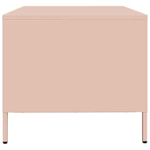 Konferenční stolek růžový 101,5 x 50 x 43,5 cm ocel - obrázek 6