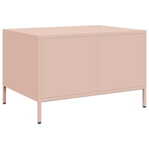 Konferenční stolek růžový 68,5x50x43,5 cm ocel - obrázek 8
