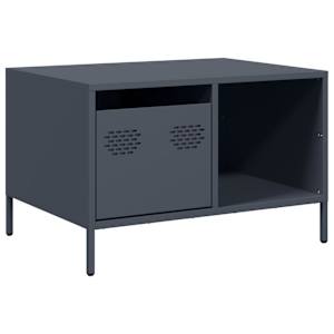 vidaXL diivanilaud antratsiit 68,5x50x43,5 cm k&uuml;lmvaltsitud teras