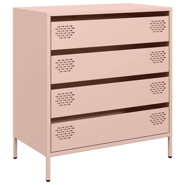 vidaXL puhvetkapp roosa 68x39x73,5 cm k&uuml;lmvaltsitud teras