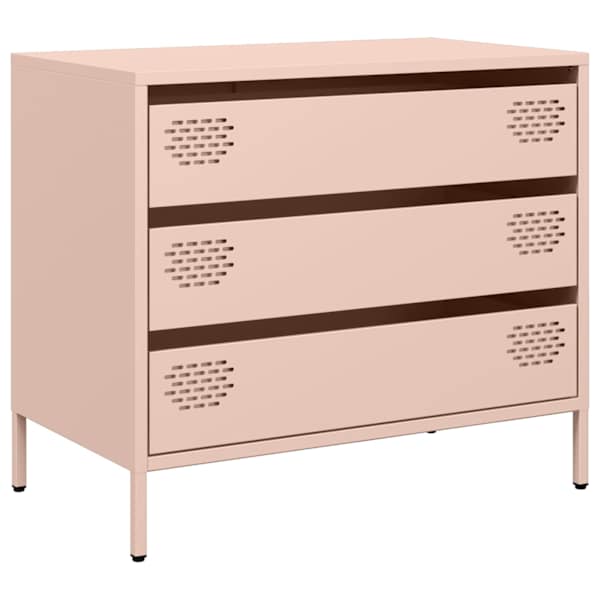 vidaXL puhvetkapp roosa 68x39x58,5 cm k&uuml;lmvaltsitud teras
