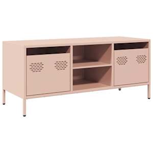 TV skříňka růžová 101,5x39x43,5 cm ocel válcovaná za studena - obrázek 2