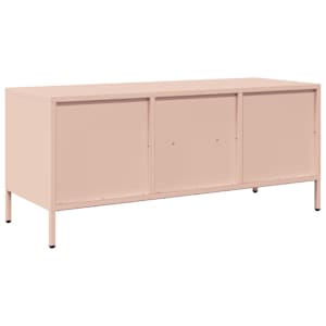 TV skříňka růžová 101,5x39x43,5 cm ocel válcovaná za studena - obrázek 7